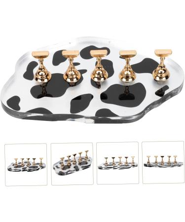 Healeved Cow Base Toe Nail Painting Stand Practice Stand Nail Showing Stand Magnetic Mount Nail Polish Stand Nail Tools U as Postizas Decoradas Magnetic Tool Cosmetic Practice Tools Gilded - Buy Online on GoSupps.com