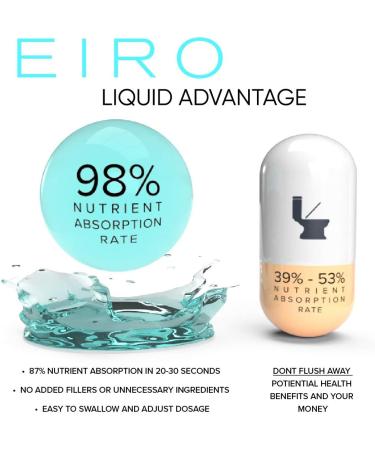 EIRO Vitamin D3 + K2 (MK7) Liquid Drops | 2000UI D3 + 25mcg K2 Per Serving | Superior Absorption for Immune Support & Bone Health - Buy Online on GoSupps.com