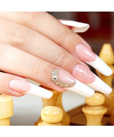 120 Pieces Acrylic Nail Tips - Natural Artificial False Nails with Clear Box for Perfect Manicures - Buy Online on GoSupps.com