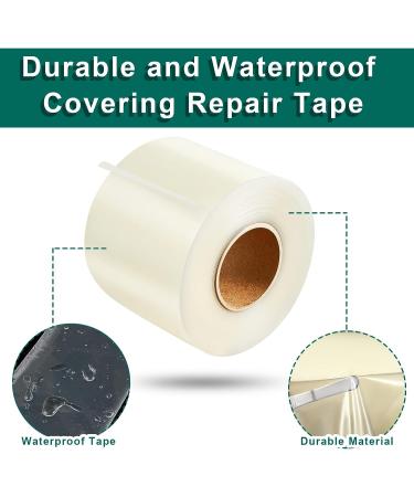 Tondiamo Greenhouse Repair Tape - 4 x 144' Clear Plastic Film Patching Tape - Buy Online on GoSupps.com
