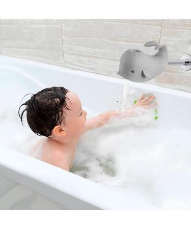 Pandaear Faucet Extension for Kids - Whale Tap Attachment for Easy Hand Washing | Baby & Toddler Water Accessory in Gray - Buy Online on GoSupps.com