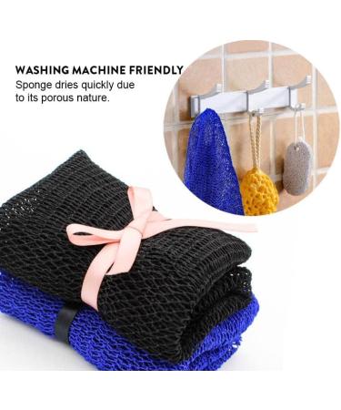 African Net Long Bath Sponge for Exfoliating and Skin Smoothing - Golden Brown - Buy Online on GoSupps.com