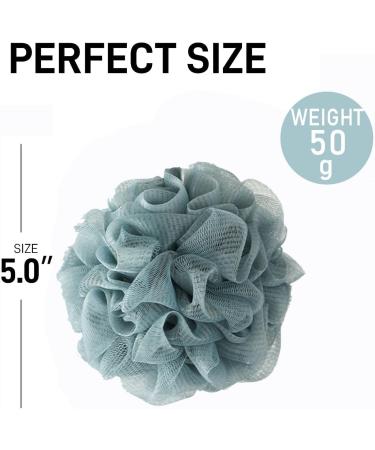 3 Pcs Exfoliating Bath Sponge Shower Puff Set for Adults - Soft Loofah Mesh Shower Ball Scrubbers - Buy Online on GoSupps.com