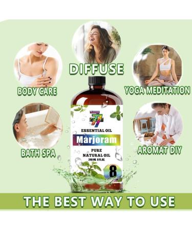 GV77ZF Essential Oil Set (2 Bottles one Bottle 4 fl oz/120 ml one Bottle 8 fl oz/240 ml) Pure Natural Marjoram eysuckle Oil and Jasmine Essential Oil Suitable for use in diffusers humidifiers - Buy Online on GoSupps.com
