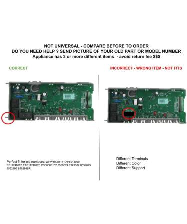Buy EQUIP. DR US Dishwasher Control Board Compatible with W10039760 W10039770 W10076350 - International Shipping Available - Buy Online on GoSupps.com