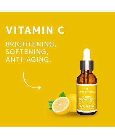 Orientana - Face Serum Vitamin C & Mulberry | Natural Vegan | Anti Aging Moisturiser Redness Pigmentation & Dark Spot Treatment | Hydrating Firming & Brightening Skin - 30ml - Buy Online on GoSupps.com