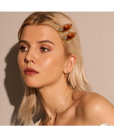 FRDTLUTHW Small Acetate Alligator Hair Clips for Bangs - Amber (Pack of 4) - Buy Online on GoSupps.com