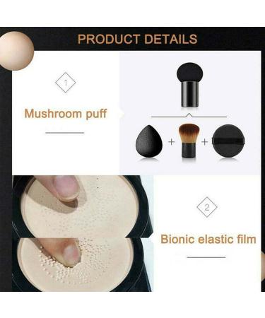 WondernineLife Beauty Cream | Mushroom Head Air Cushion CC Cream & Waterproof Makeup Brush | Clear Cover Durable (Ivory A B) - 100g - Buy Online on GoSupps.com