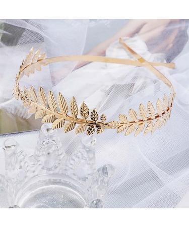 Danshinbow Greek Goddess Headband Leaf Crown Tiara Gold Leaf Band of Leaves Headband Bridal Headbands Headdress Headpiece Hairband for Women and Girls - Buy Online on GoSupps.com