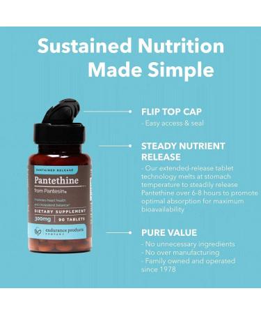 Pantethine 300mg Sustained Release Tablets - Supports Lipid Metabolism & Cardiovascular Health - 200 Count - Buy Online on GoSupps.com