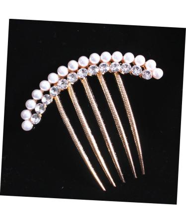 FRCOLOR Hair Pin Hair Accessories for Women Jewel Hair Comb Flower Decoration Hair Comb for Prom Hair Accessories for Women Pearl Hair Comb Hair Comb with Rhinestone Hair Fork Bride - Buy Online on GoSupps.com