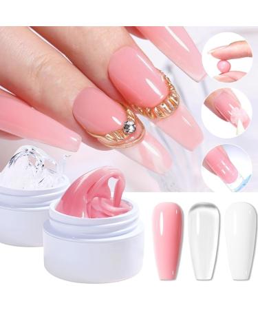 15ml Nail Acrylic Hard Gel Pink White Clear Crystal UV Tips Enhancement Quick Extend Gel Varnish Nail Art UV Quick Poly Nail Gel - (Color: GY053-02) - Buy Online on GoSupps.com