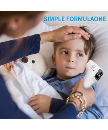 Touchless Infrared Forehead Thermometer for Adults & Kids | Instant 1s Measurement & Fever Alarm - Buy Online on GoSupps.com