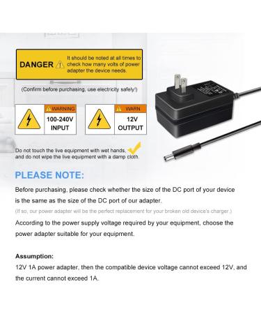 Replacement 12V Charger for Razor Power Core 90 Electric Scooter | Compatible with Razor E90, E95, ePunk, XLR8R, Electric Scream Machine, Kids Ride On Toys | 6ft Long Power Cord Adapter - Buy Online on GoSupps.com