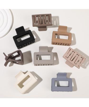 Square Matte Hair Claw Clips for Women - Strong Hold Jaw Clip for Thick Thin Hair - Non-slip Styling Accessories - Medium Size - Buy Online on GoSupps.com