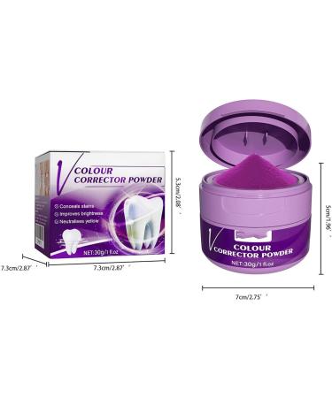30g Mineral Tooth Powder Tooth Restoration Mineral Powder Teeth Whitening Cleansing Powder Purple Color Correcting Powder Remove Yellow Stains on Teeth - Buy Online on GoSupps.com