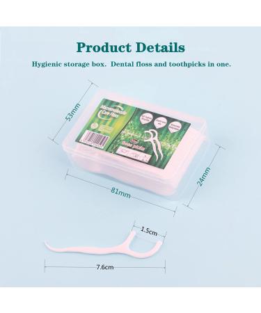 Yikaomai Dental Floss Sticks - Y-Shape One-Way Tooth Cleaner (300PCs) | Premium Dental Care for a Healthier Smile - Buy Online on GoSupps.com