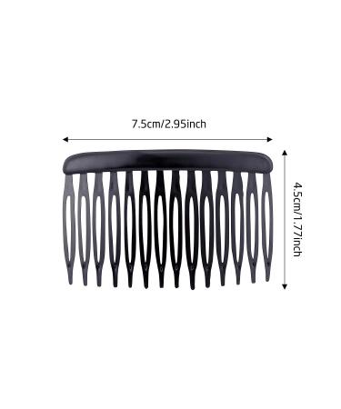 50 Pack Small Plastic Side Hair Combs - 14 Teeth Hair Barrette Clips for Women - Bridal Wedding Veil Comb - DIY Crafts and Decorative Headpiece - French Twist Updo Bun Accessories - Buy Online on GoSupps.com