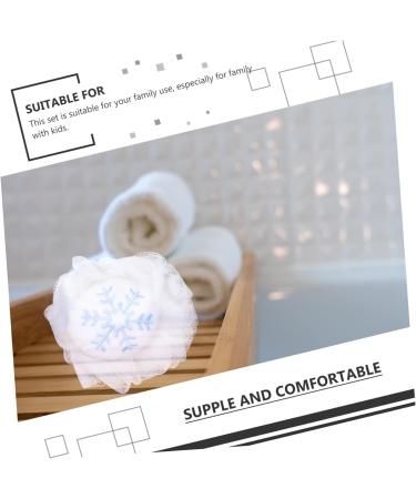 2pcs Bath Ball Shower Puff & Loofah Set | Holiday Bath Scrubber & Back Scrubber | Premium Shower Sponge Pouf - Buy Online on GoSupps.com