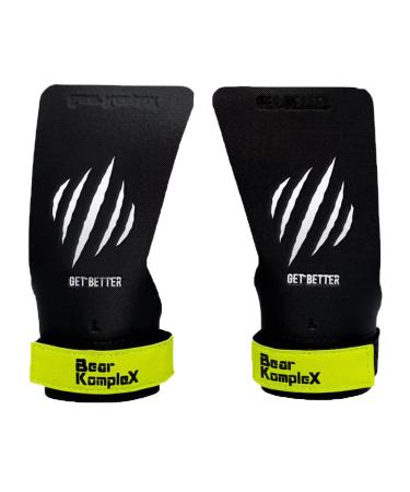 Bear KompleX Black Diamond No Hole Hand Grips, Use for Pull-ups, Weightlifting, WODs with Wrist Straps, Comfort and Support, Hand Protection from Rips and Blisters for Men and Women Medium