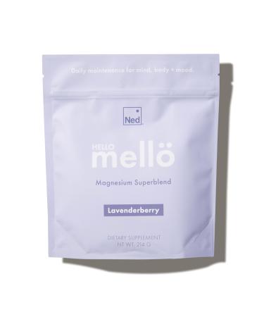 Ned - Mell Lavenderberry Magnesium Superblend - Drink Mix - Magnesium Complex with Magnesium Glycinate and L Theanine 30 Servings - Supports Cognitive Function Calm and Rest