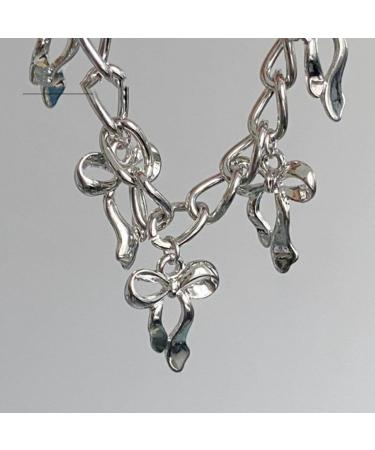OralGos Fashion Metal Bow Pendant Bracelet - Cute Adjustable Jewelry Gift for Women & Girls - International Shipping Available - Buy Online on GoSupps.com