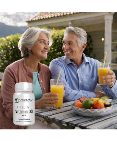 naturActiiv Organic VIT D3 125mcg (5000 iu) Pro Strength MiniCaps Support Bone Muscle Joint Cardio Breast Colon Immune Health Easy Swallow Fast Absorb - Buy Online on GoSupps.com