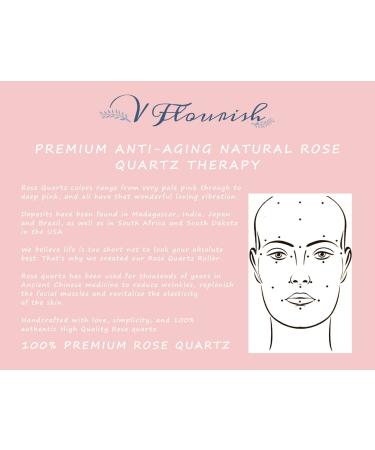 Rose Quartz Double Roller Face Roller - Facial Massage Tool for Skin Rejuvenation - Buy Online on GoSupps.com