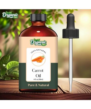 Buy Pure Carrot Oil | Natural Carrier Oil for Skincare Hair Care & Massage - 118ml | International Shipping Available - Buy Online on GoSupps.com