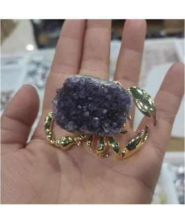 Amethyst Rough Stone 1pcs Natural Amethyst Crystal Cluster Quartz Crystal Health Reiki Stone Raw Point Specimen Home Decor Raw Crystals Chakra Reiki Balancing - Buy Online on GoSupps.com