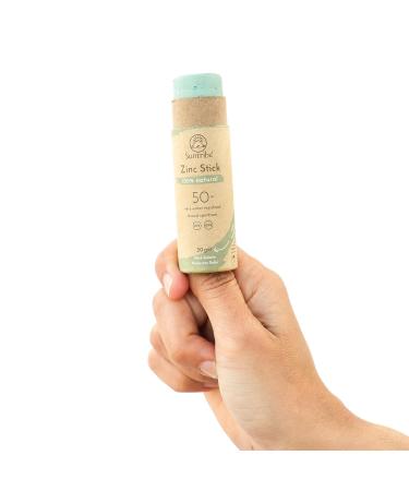 Suntribe Mineral Organic Sun Pencil - Zinc LSF 50 100% Natural & Reef-Proof Waterproof Zero Waste - Mint Green - Buy Online on GoSupps.com