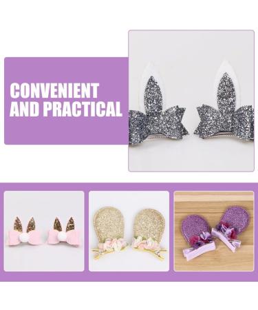 Beaupretty 6 Pairs Easter Bunny Hair Clips Rabbit Ear Hair Clips Sequin Bunny Hair Barrettes for Easter Party - Buy Online on GoSupps.com