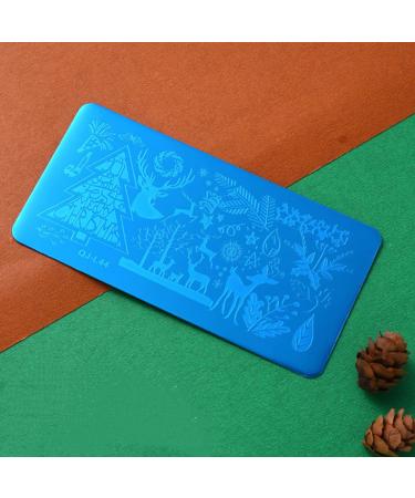 Lurrose 8-Piece Christmas Nail Stamping Plates - Stainless Steel Nail Art Stamps for DIY Manicure - Impressive Nail Art Kit - Buy Online on GoSupps.com