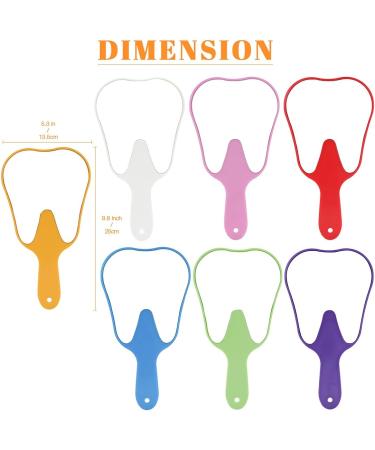 LVCHEN Cute Tooth Shaped Hand Mirror - High-Definition Makeup Mirror for Dental Office Decor (White) - Buy Online on GoSupps.com