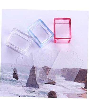 TOSSPER Clear Handle Nail Stamper - Silicone Jelly Scraper Nail Art Tool (Random Colors) - Perfect for DIY Nail Designs - Buy Online on GoSupps.com