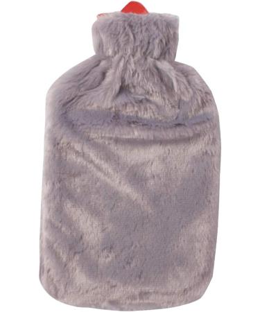 Bigging Design Cats Heat Bottle - 2L Soft Plush Cover for Kids & Adults | Knitted Hot Water Bottle for Back & Abdominal Pain Relief - Gray - Buy Online on GoSupps.com