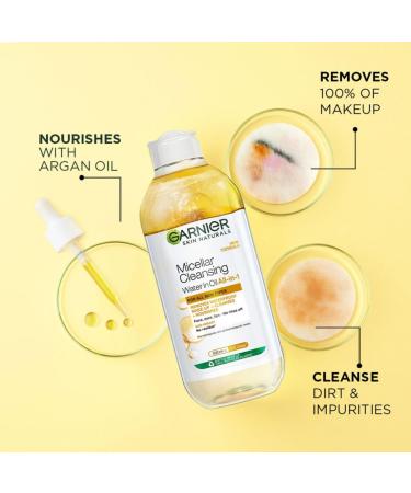 Micellar Cleansing Water in Oil - Waterproof Makeup Remover for All Skin Types | Vegan & Unisex | 4.2 Fl oz - Buy Online on GoSupps.com