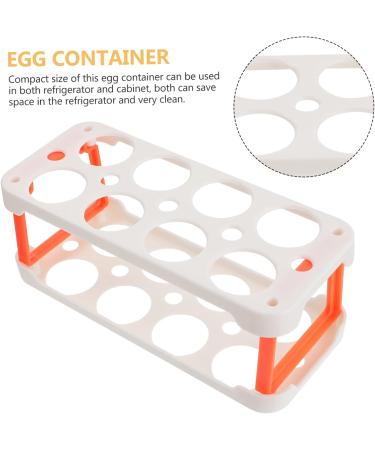 GLEAVI 2pcs Box Egg Carton Eggs Egg Holder Plastic Container Egg Storage Case Side Door Crisper re-usable - Buy Online on GoSupps.com