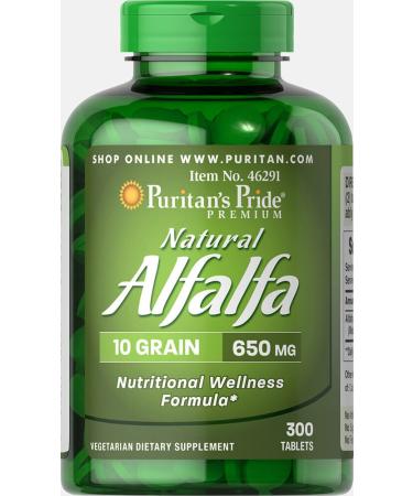 Puritan's Pride Natural Alfalfa 650 mg