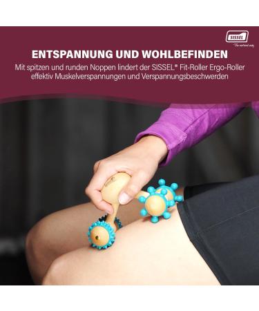 Sissel Fit-Roller Ergo-Roller | Eco-Friendly Muscle Relaxation & Circulation | Phthalate-Free Wellness Tool | Versatile Hand Massage for Health - Buy Online on GoSupps.com