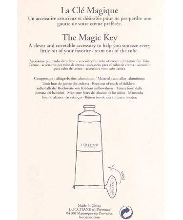 L'Occitane Reusable Magic Key: Eco-Friendly Tool for Squeezing Tubes & Maximizing Hand Cream Usage - Buy Online on GoSupps.com