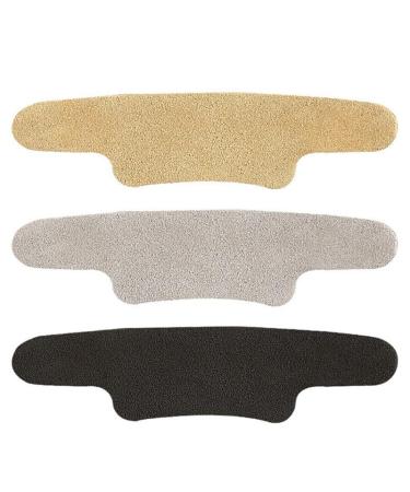Breathable Inserts for Shoe Heel Pairs of 3 Cushion Filler Flexible Pad Heel Protective Soft Leather Faux Adhesive