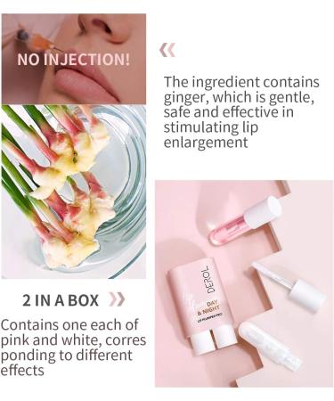 Ikasus 2 PCs Natural Lip Plumper | Hydrating Lip Care for Fuller Soft Lips | Oil Lip Plumper - Buy Online on GoSupps.com