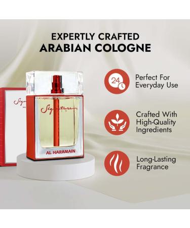 Al Haramain Signature Red - Perfume for Women - Luxury Women Perfume - Chypre Floral Fragrance with Bergamot Mandarin and Jasmine - 100 ml EDP Spray - Buy Online on GoSupps.com