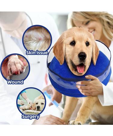 2-in-1 Inflatable Dog Collar for Recovery | Small Dog Recovery Collars - Protect Wounds & Operated Pets - Buy Online on GoSupps.com