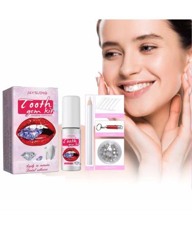 Tooth Gem Kit Tooth Gemstone Kit DIY Tooth Gem Kit with Curing Light and Glue Fashionable Removable Tooth Ornaments