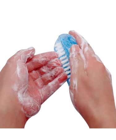 2 Sided Nail Brush Set for Men, Women & Kids - Soft & Stiff Bristles Hand Scrubbing Brushes - 4 Pcs - Buy Online on GoSupps.com