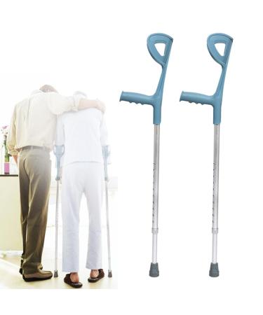 Forearm Crutches (1 Pair) Adjustable Lightweight Aluminum Crutches Ergonomic Non-Slip Arm Crutches Anniversary Lucky Star