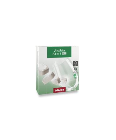 Miele UltraTabs All-in-One Dishwasher Detergent Tabs ECO Compatible with All Dishwashers 60 Tabs