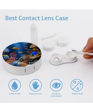 Marine Life Print Contact Lens Case - Travel Box for Lens Care & Protection - Buy Online on GoSupps.com